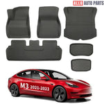 2021-2023 Tesla Model 3 Floor Mats & Cargo Liners | All-Weather XPE Set - Tesla Interior Accessories > Floor Mat
