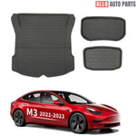 2021-2023 Tesla Model 3 Floor Mats & Cargo Liners | All-Weather XPE Set - Tesla Interior Accessories > Floor Mat