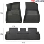 2024 Tesla Model 3 Highland All Weather Floor Mats - Custom Fit XPE Liners - Tesla Interior Accessories > Floor Mat