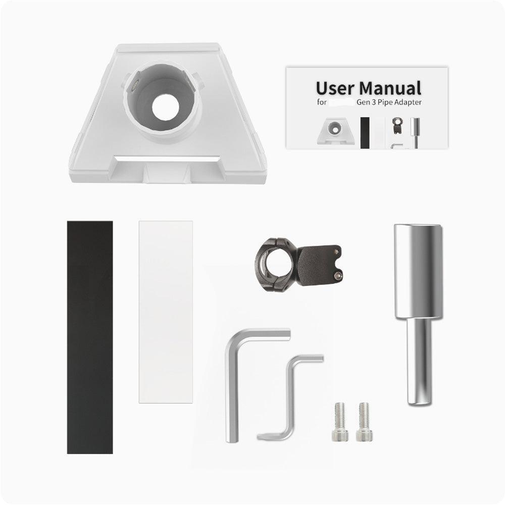 alloautoparts-round-tube-roof-rack-mount-kit-for-starlink-gen-3-fits-all-cars