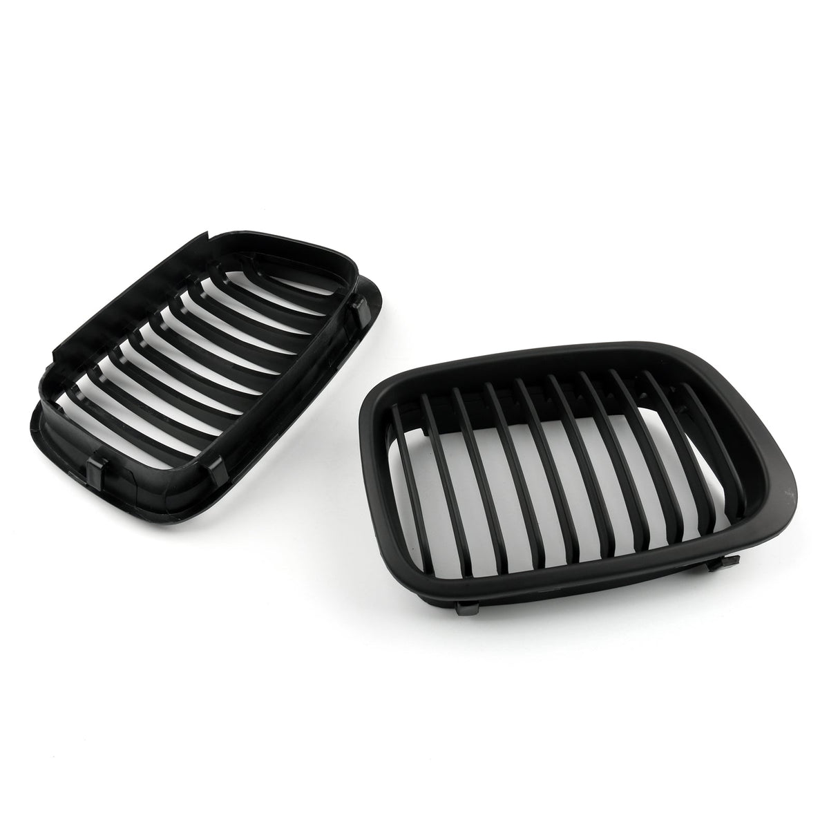 Front Fence Grill Grille ABS Black Mesh For BMW E46 4D (1998-2001) 3 Series Generic