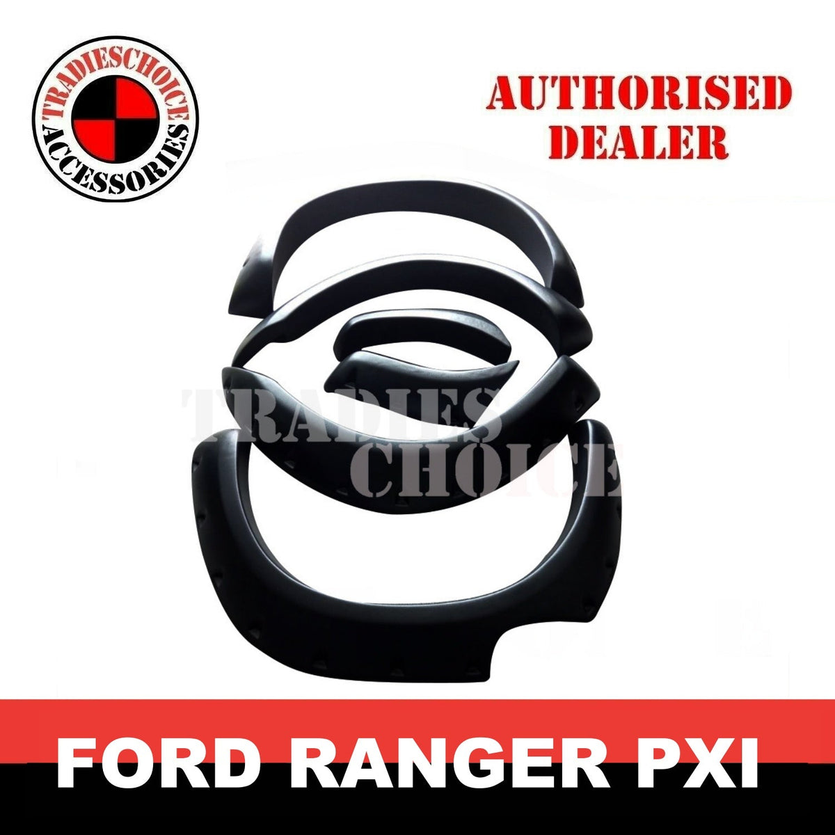 SUPER DUTY JUNGLE FENDER FLARES TEXTURE BLACK GUARD TRIM FITS FORD RANGER PX 1 2012-2015