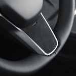 Alcantara Steering Wheel Cover for Tesla Model 3 & Model Y | Genuine Fabric - Tesla Interior Accessories > Steering