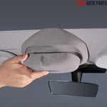 Alcantara Sunglasses Holder for Tesla Model 3 & Model Y | Premium Storage Box - Tesla Interior Accessories > Sunglasses