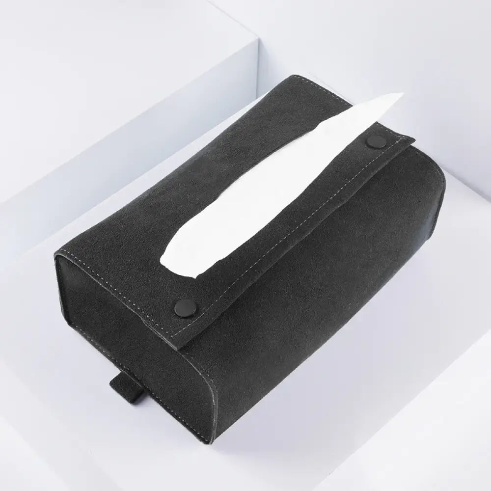 Alcantara Tissue Box for Tesla Model 3/Y/X/S - Premium Luxury Interior Accessory - Tesla Interior Accessories > Seat >