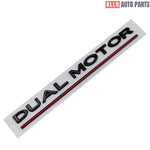 Dual Motor Badge Emblem Replacement for Tesla Model 3 Y S X - Rear Trunk Decal - Tesla Exterior Accessories > Exterior
