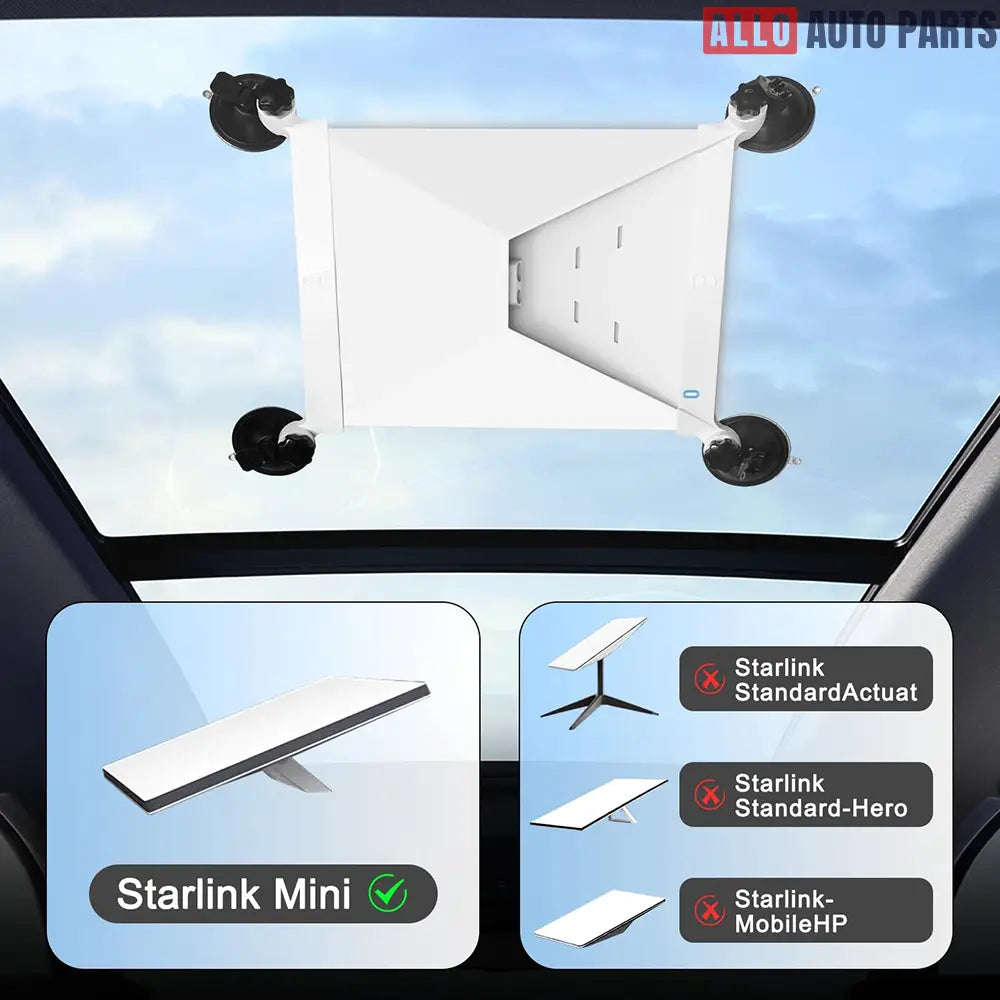 Magnetic Car Mount for Starlink Mini - Roof & Window Suction Mount for RVs - Tesla Interior Accessories > Starlink