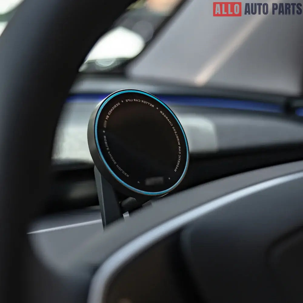 MagSafe Wireless Charger for Tesla Model 3 Highland 2025 Steering Wheel Mount - Tesla Interior Accessories > Dashboard