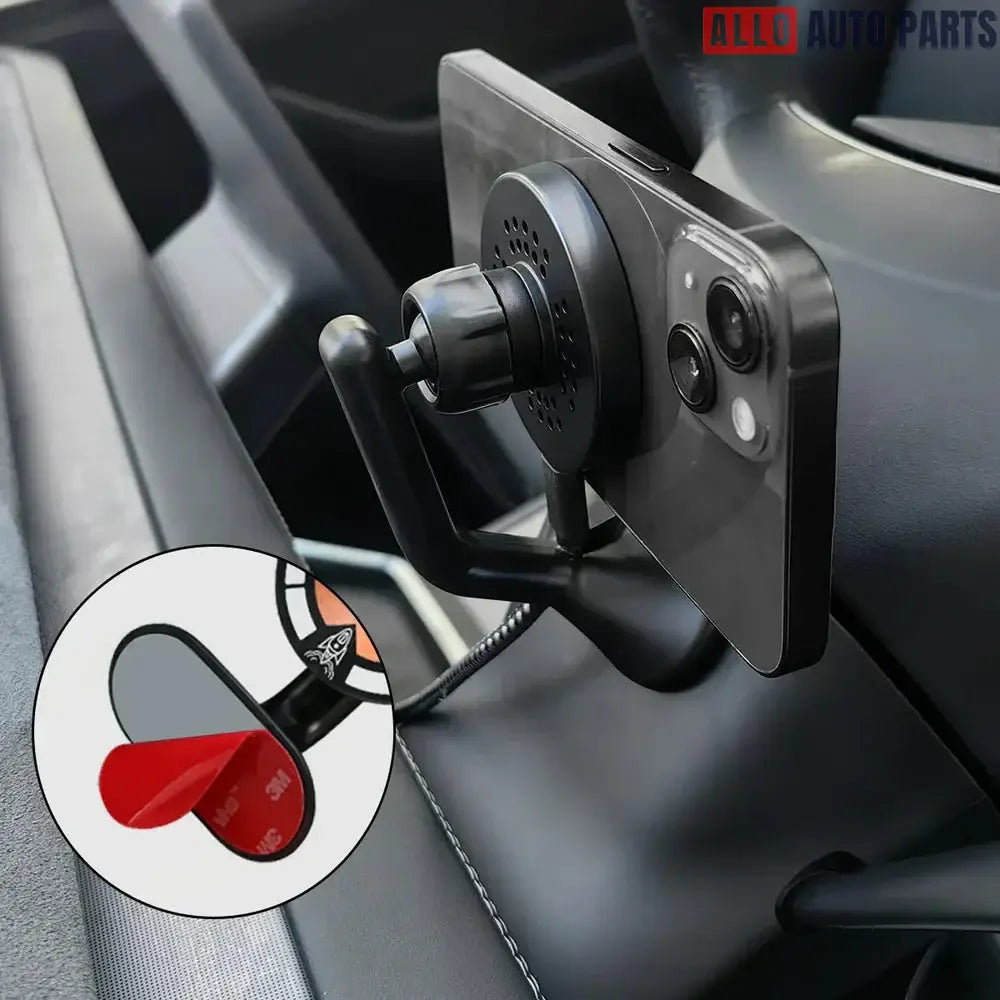 MagSafe Wireless Charger Phone Mount for Tesla Model 3 & Y (2017-2025) - Tesla Interior Accessories > Dashboard > Phone