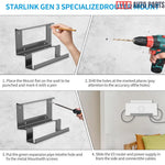 Starlink Gen 3 Router & Power Supply Wall Mount Kit - Heavy Duty Metal Bracket - Tesla Interior Accessories > Starlink