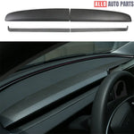 Tesla Model 3 Highland 2024 Carbon Fiber Dashboard & Air Outlet Cover - Tesla Interior Accessories > Dashboard > Center