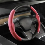 Tesla Model 3/Y Alcantara Steering Wheel Cover - Premium Interior Accessory - Tesla Interior Accessories > Steering
