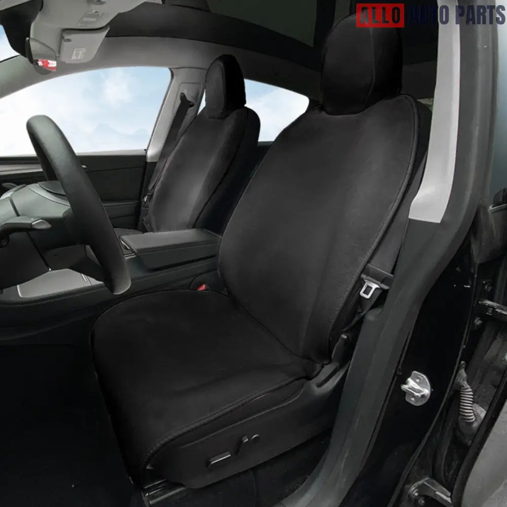 Tesla Model 3 & Y Breathable Flannel Front Seat Cover - All-Season Protection - Tesla Interior Accessories > Seat >