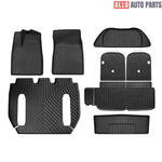 Tesla Model X 2021-2024 All Weather Floor Mats & Cargo Liners - Custom TPE Set - Tesla Interior Accessories > Floor Mat