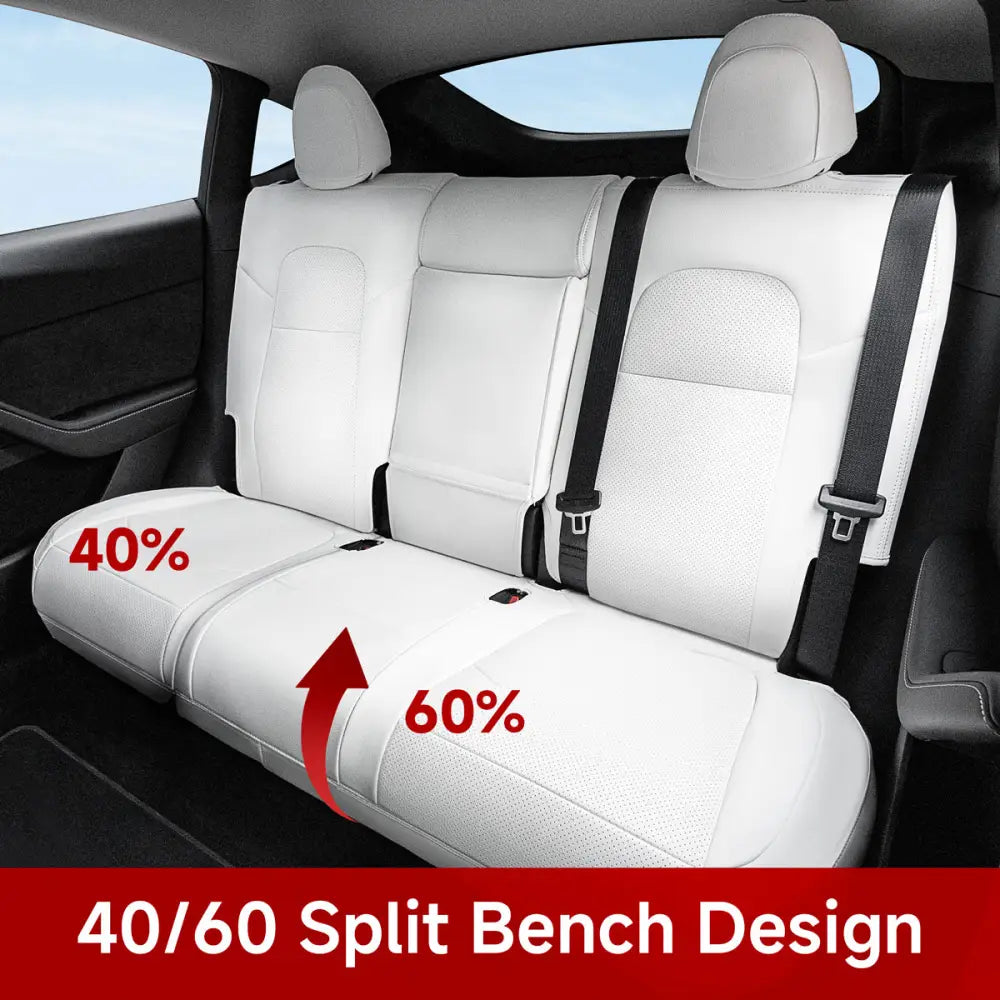Tesla Model Y 7-Seater Seat Covers 2021-2024 | 40/60 Split 2nd Row - Tesla Interior Accessories > Seat > Cushion