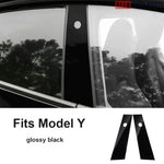 Tesla Model Y B-Pillar Protective Film (2021-2024) - Anti-Scratch Glossy Black - Tesla Exterior Accessories > Exterior