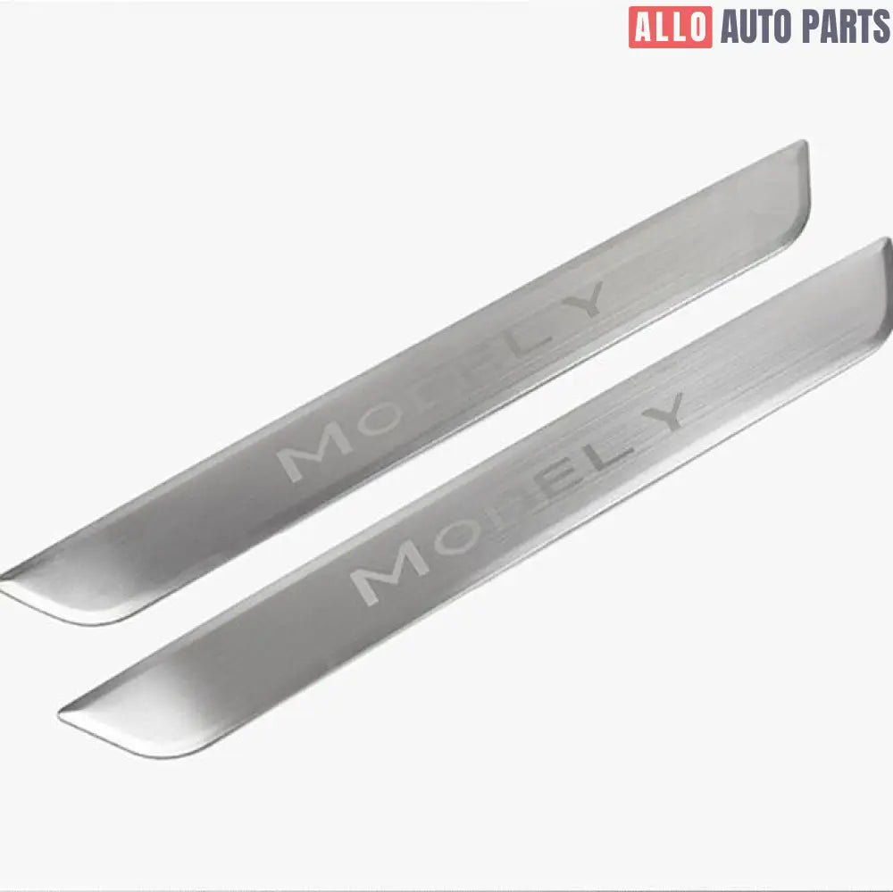 Tesla Model Y Carbon Fiber Door Sill Protectors 2020-2024 - Scuff Guard - Tesla Interior Accessories > Doors > Door