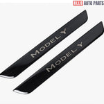 Tesla Model Y Carbon Fiber Door Sill Protectors 2020-2024 - Scuff Guard - Tesla Interior Accessories > Doors > Door