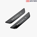 Tesla Model Y Carbon Fiber Door Sill Protectors 2020-2024 - Scuff Guard - Tesla Interior Accessories > Doors > Door