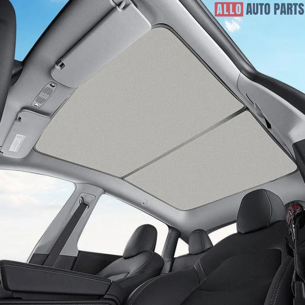 Tesla Model Y Glass Roof Sunshade 2020-2024 | UV Heat Shield & No-Sag Design - Tesla Interior Accessories > Sunroof >