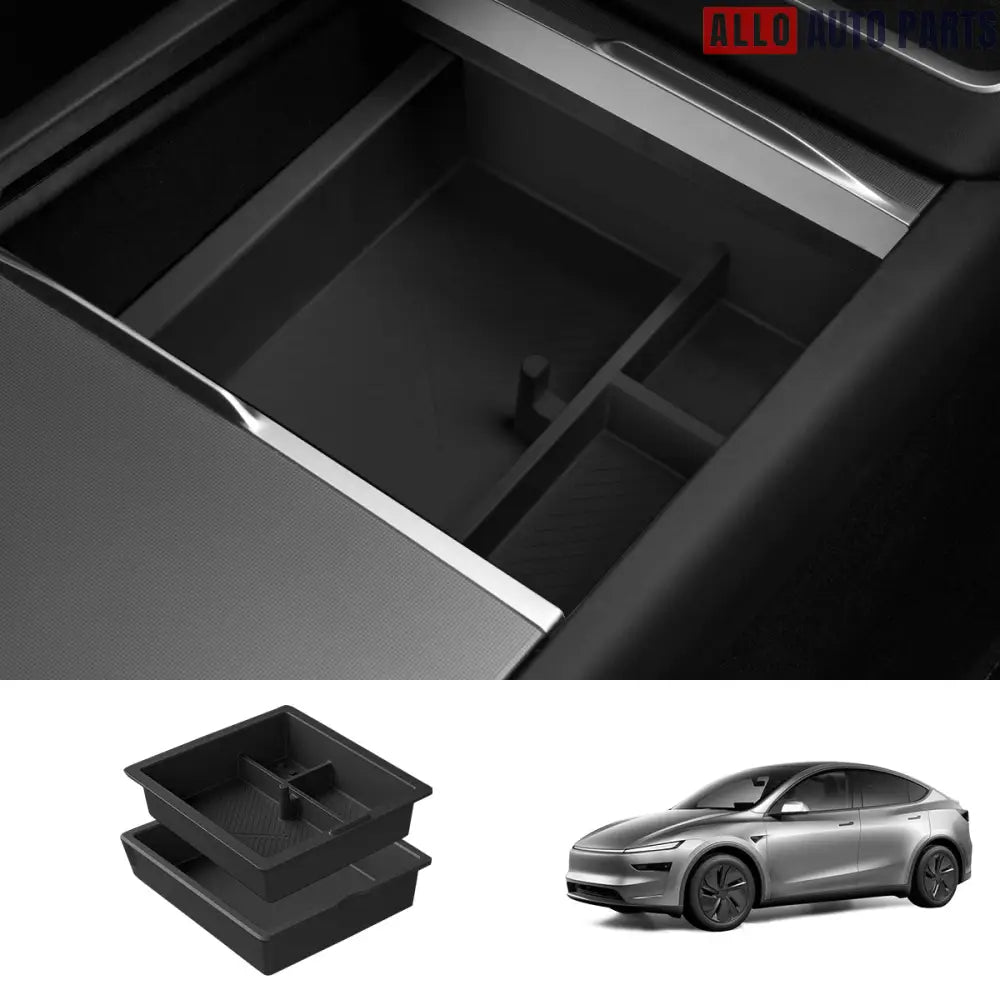 Tesla Model Y Juniper 2025 Center Console & Armrest Organizer Set - 2pc - Tesla Interior Accessories > Center Console >
