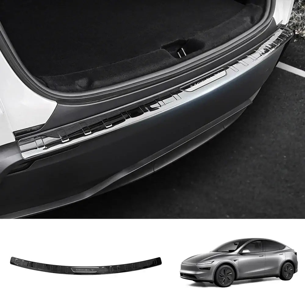 Tesla Model Y Juniper 2025+ Rear Bumper Protector - Stainless Steel Guard - Tesla Exterior Accessories > Exterior Wrap