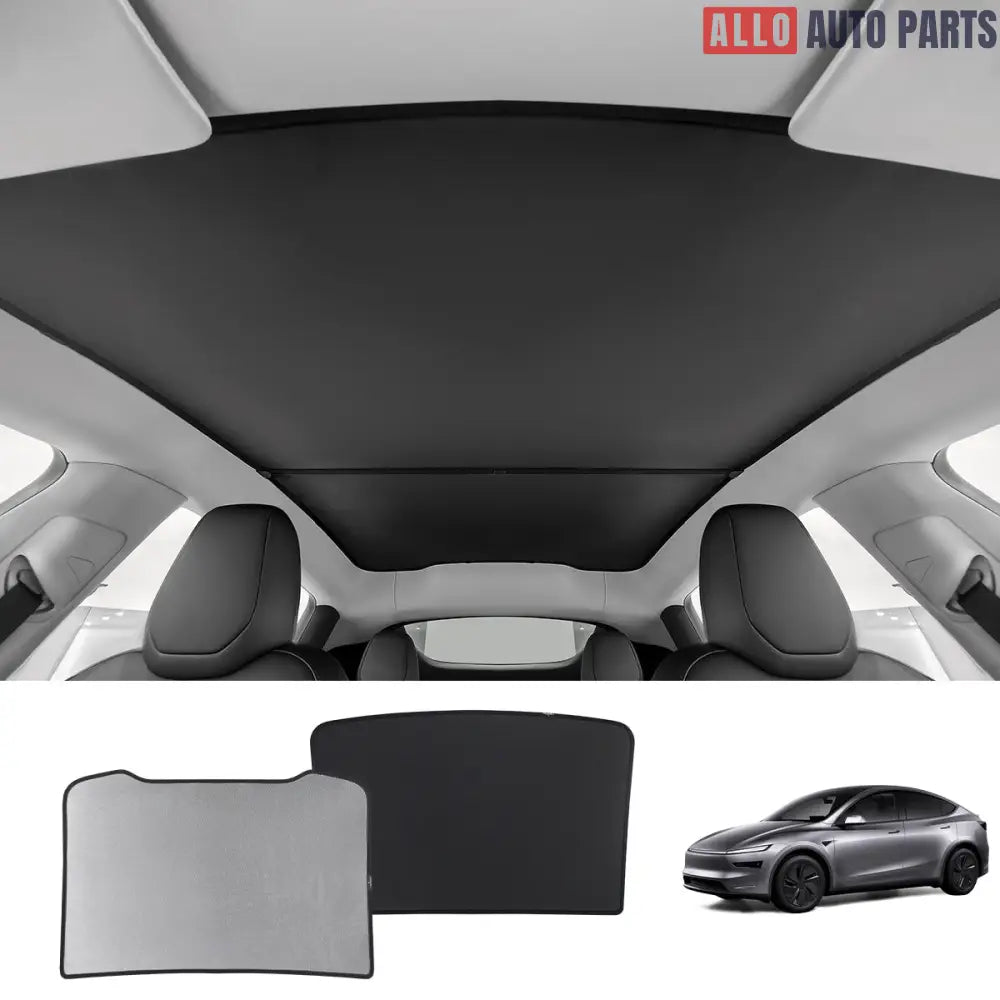 Tesla Model Y Juniper 2025 Roof Sunshade | Nano Ice Crystal Heat Protection - Tesla Interior Accessories > Sunroof >