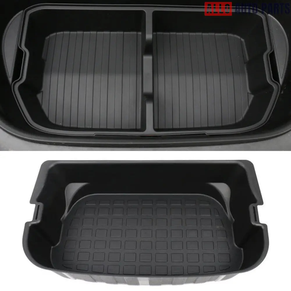 Tesla Model Y Sub Trunk Organizer (2020-2024) - Dual Level Storage Box - Tesla Interior Accessories > Frunk Trunk >