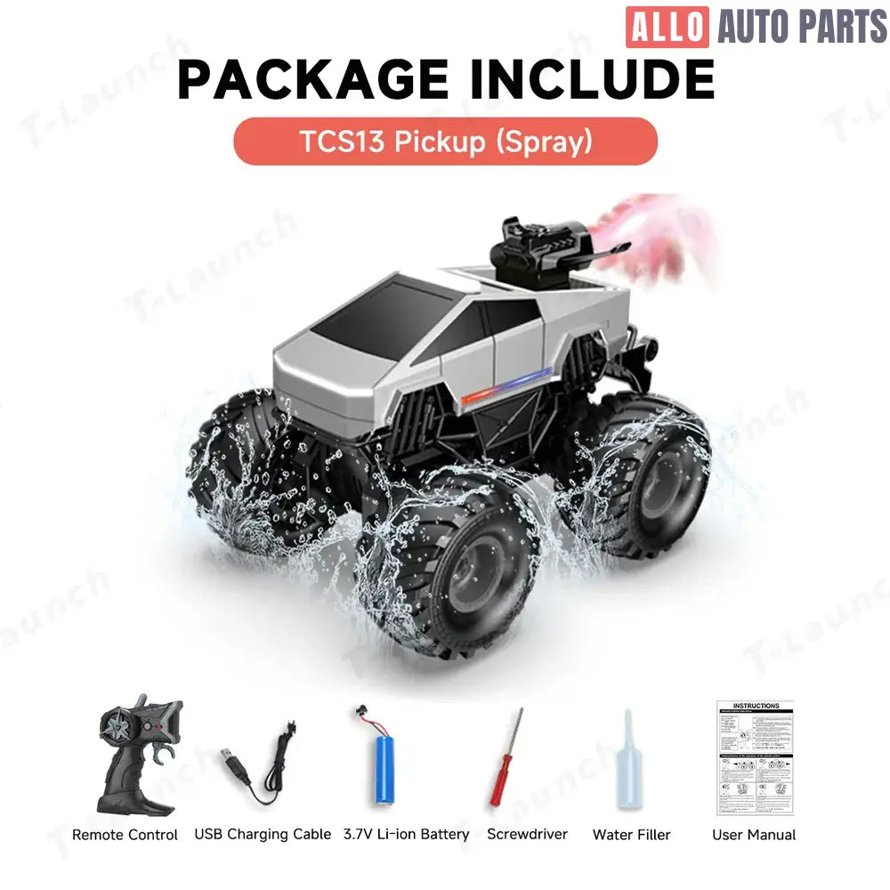 1:20 Cybertruck-Style Amphibious RC Car - 4WD Waterproof Off-Road Toy - Tesla Exterior Accessories > Remote Car