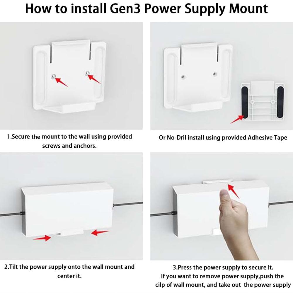 alloautoparts-router-power-supply-wall-mount-kit-for-starlink-gen-3-no-drilling-or-screws-required