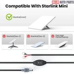 10ft DC Power Cable for Starlink Mini - O-Ring Battery Connector with Switch - Tesla Exterior Accessories > Starlink