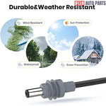 10ft DC Power Cable for Starlink Mini - O-Ring Battery Connector with Switch - Tesla Exterior Accessories > Starlink