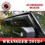 Luxury Weather Shields Weathershields Window Visors for Wrangler JL 2018+ Tinted