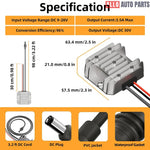 12V/24V to 30V DC Power Adapter for Starlink Mini - IP68 Waterproof Converter - Tesla Exterior Accessories > Starlink