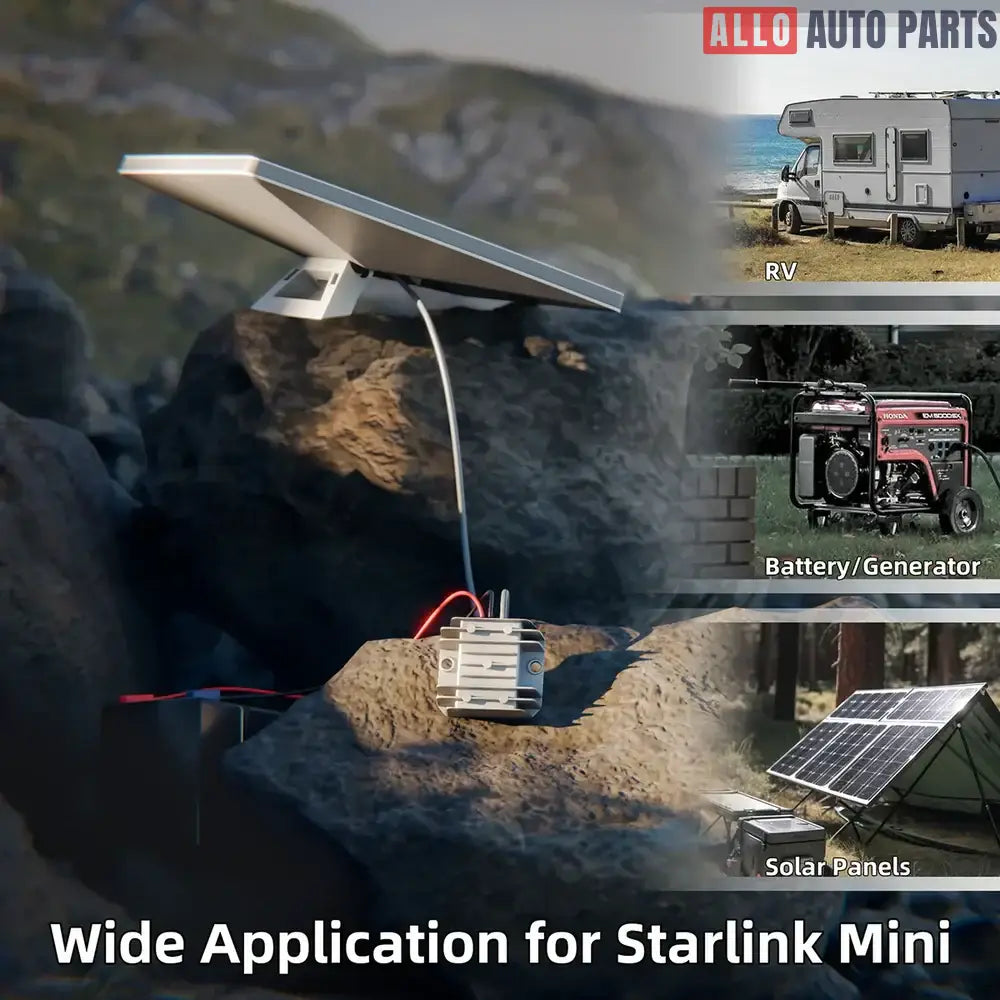 12V/24V to 30V DC Power Adapter for Starlink Mini - IP68 Waterproof Converter - Tesla Exterior Accessories > Starlink