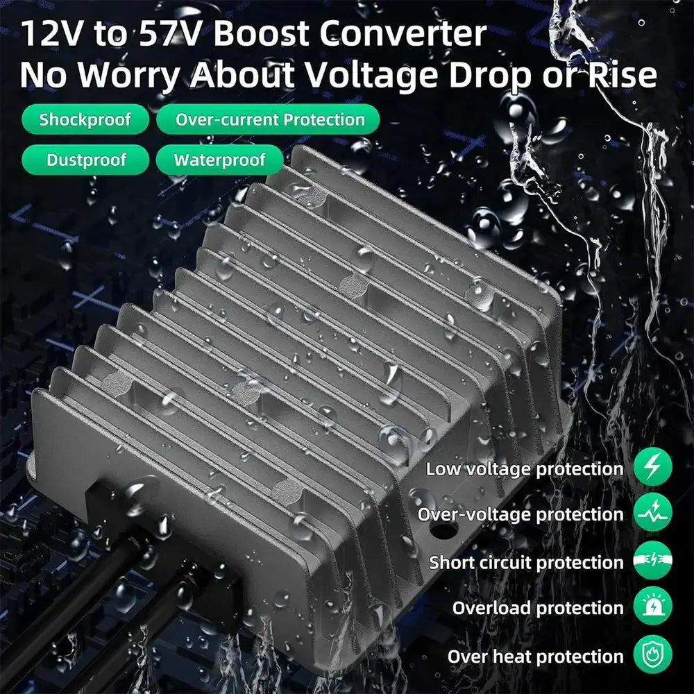 12V/24V to 57V DC Step Up Converter for Starlink Gen 3 | Car & RV Power - Tesla Exterior Accessories > Starlink