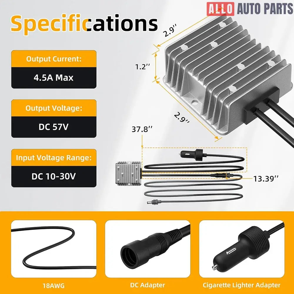 12V/24V to 57V DC Step Up Converter for Starlink Gen 3 | Car & RV Power - Tesla Exterior Accessories > Starlink