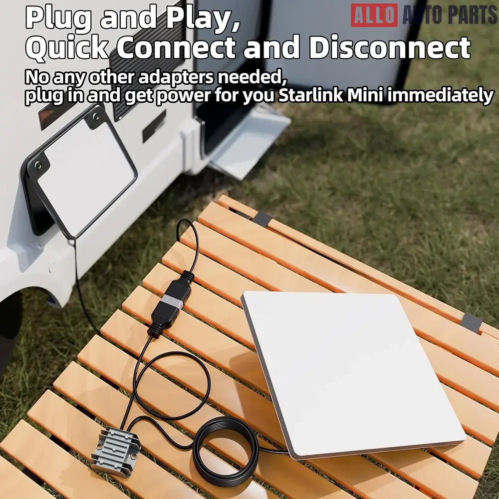 12V to 30V Step-Up Converter for Starlink Mini | Anderson Plug | 23FT DC Cable - Tesla Exterior Accessories > Starlink