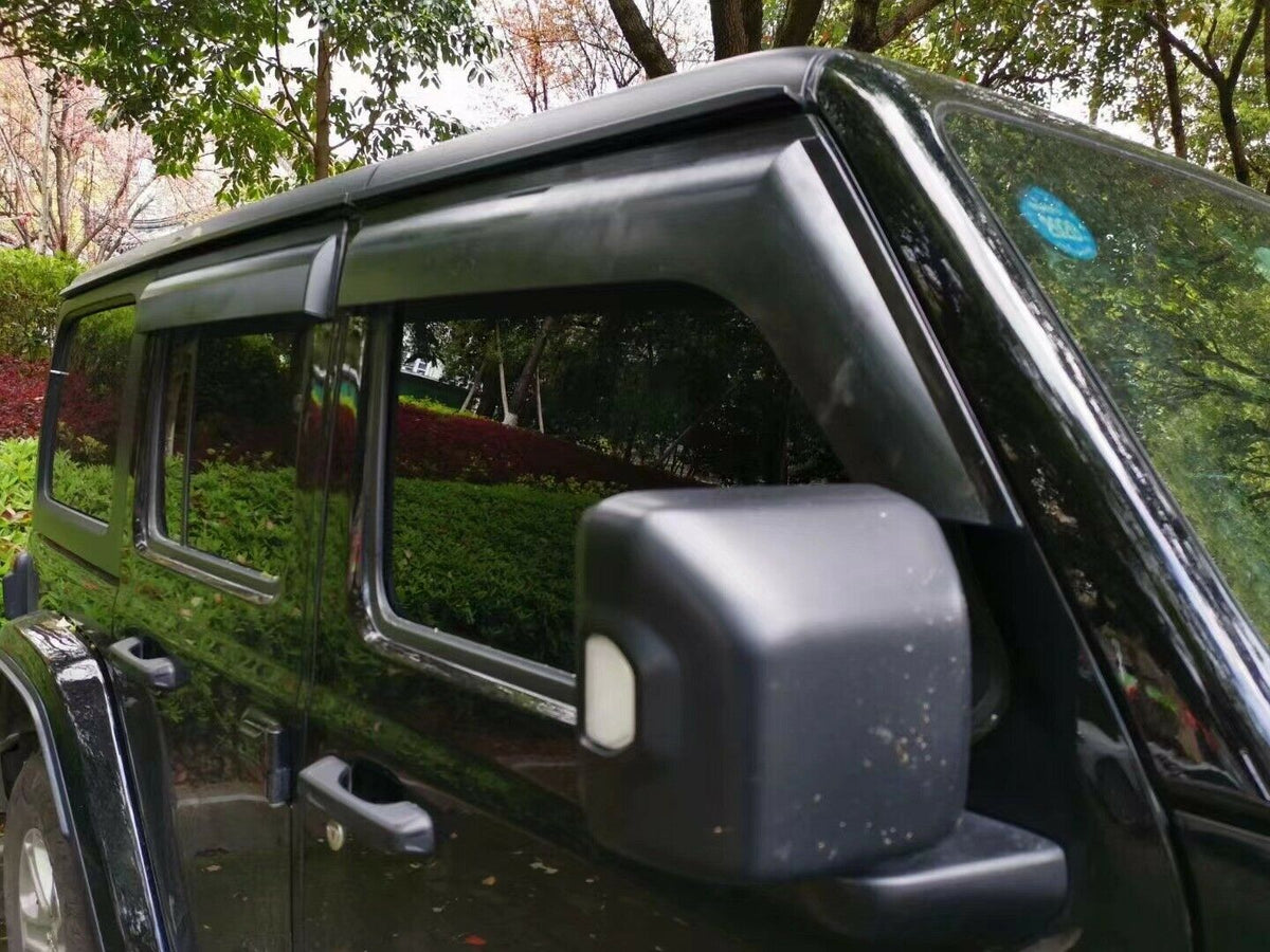 Luxury Weather Shields Weathershields Window Visors for Wrangler JL 2018+ Tinted