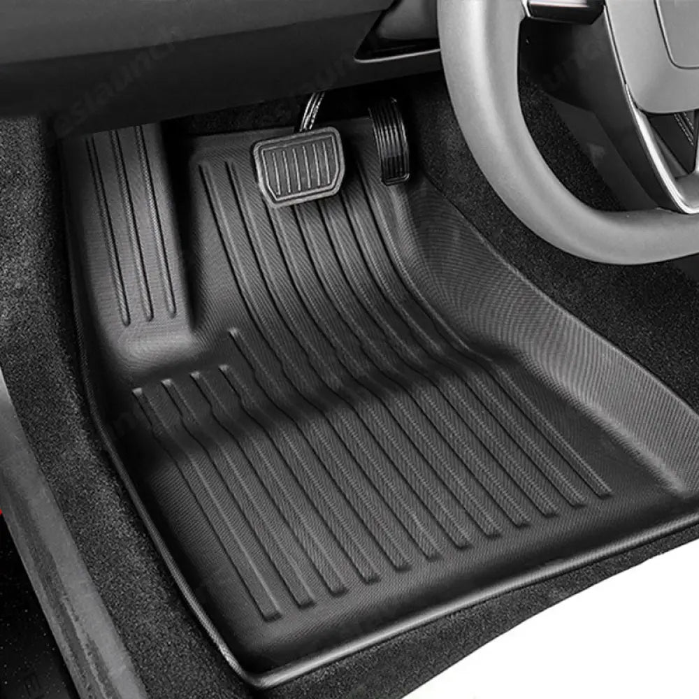 2024 Tesla Model 3 Highland All-Weather Floor Mats | Custom TPE Protection - Tesla Interior Accessories > Floor Mat