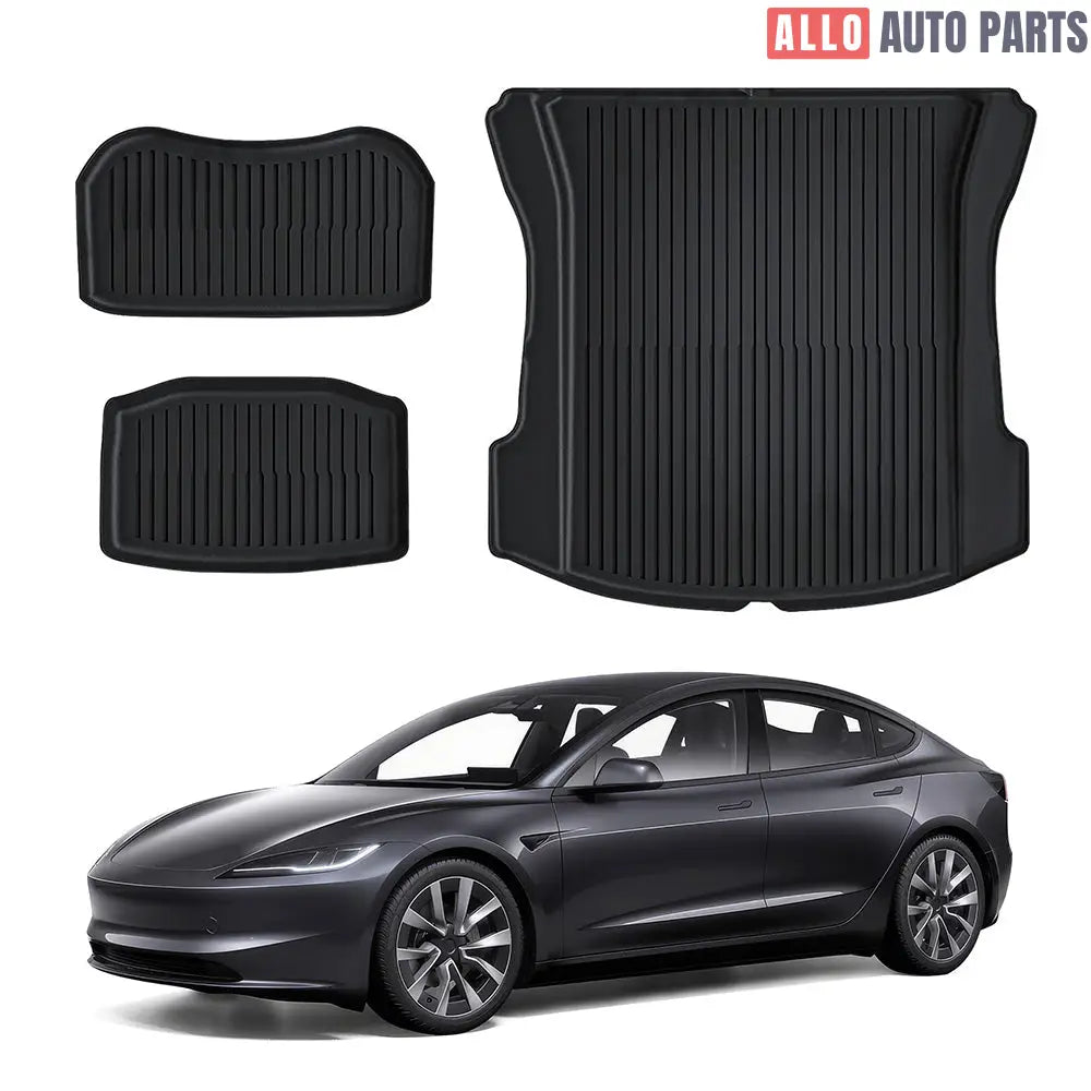 2024 Tesla Model 3 Highland All-Weather Floor Mats | Custom TPE Protection - Tesla Interior Accessories > Floor Mat