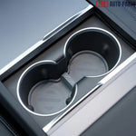2024+ Tesla Model 3 Highland Cup Holder Insert | Silicone Console Organizer - Tesla Interior Accessories > Center