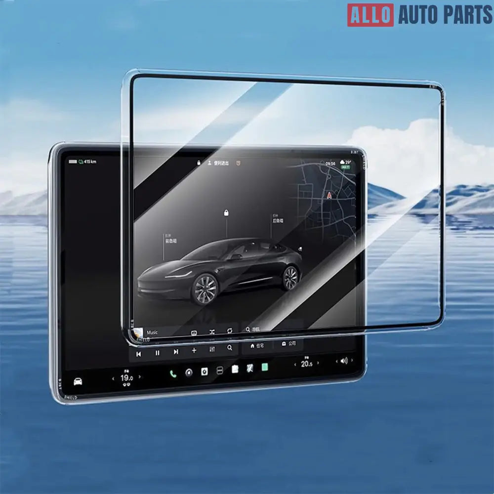 2026 Tesla Model Y Standard Screen Protector - Tempered Glass & Frame Cover - 2024 FLASH SALE
