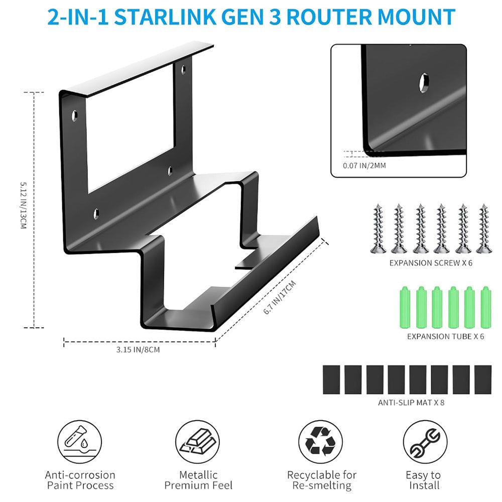 alloautoparts-all-in-one-metal-router-power-supply-wall-mount-kit-for-starlink-gen-3