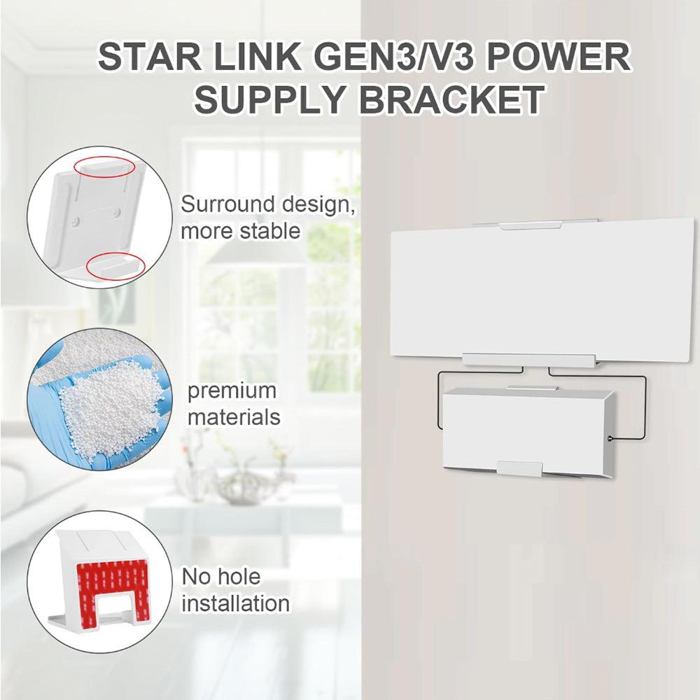 alloautoparts-router-power-supply-wall-mount-kit-for-starlink-gen-3-no-drilling-or-screws-required