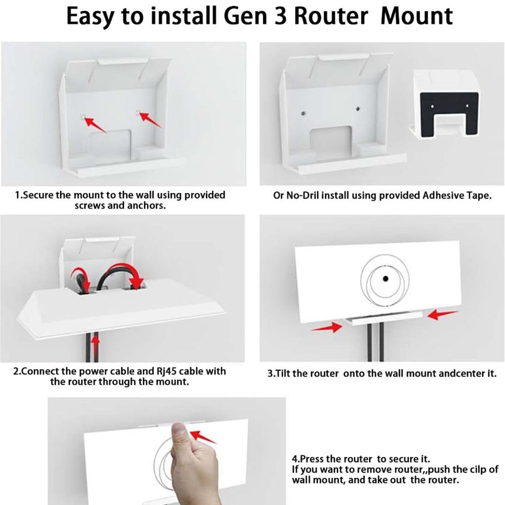alloautoparts-router-power-supply-wall-mount-kit-for-starlink-gen-3-no-drilling-or-screws-required