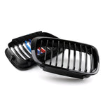 Front Fence Grill Grille ABS Black Mesh For BMW E46 4D (1998-2001) 3 Series Generic
