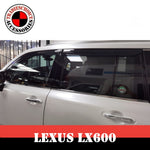 Luxury Weather Shields Weathershields Window Visor for Lexus LX600 2021+