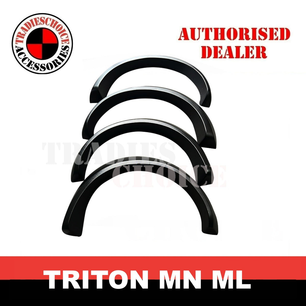 OEM FENDER FLARES SUITS MITSUBISHI TRITON MN ML 2006-2014 BLACK