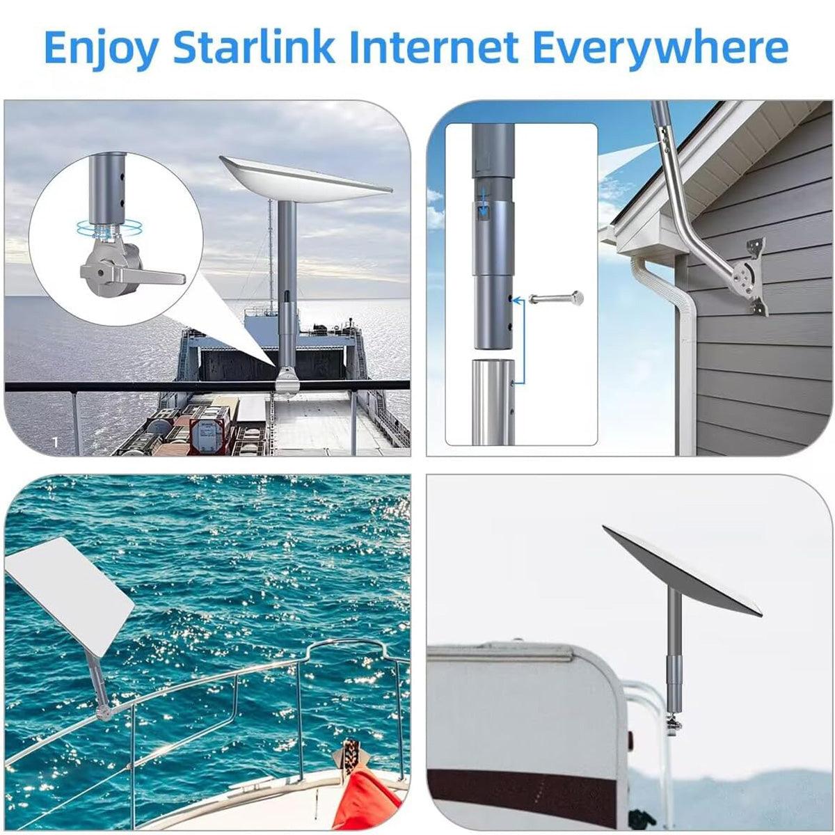 alloautoparts-aluminum-pipe-mount-adapter-for-starlink-gen-2-dish